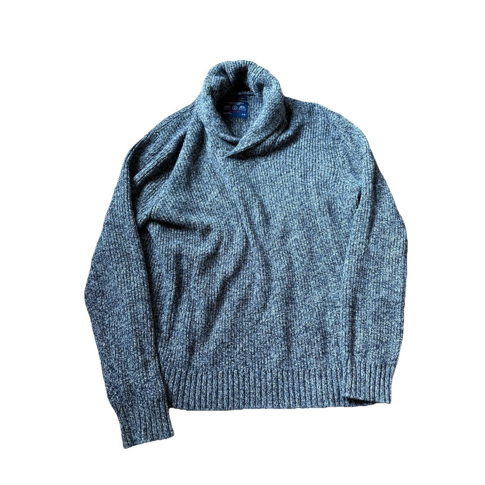 American Eagle Women's Shawl Sweater Gray Knit Size Largeβ Pullover